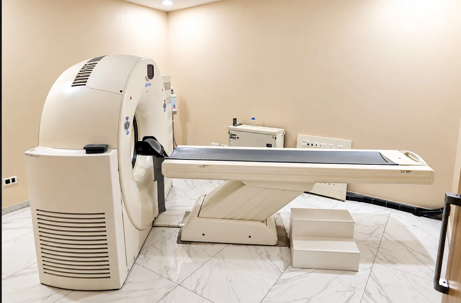 CT scanner in the hospital imaging room